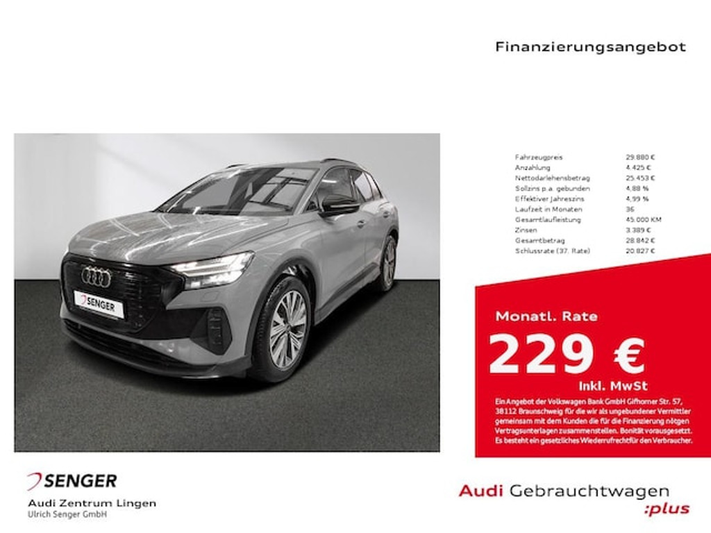 Audi Q4 e-tron 2022 Elektrisch