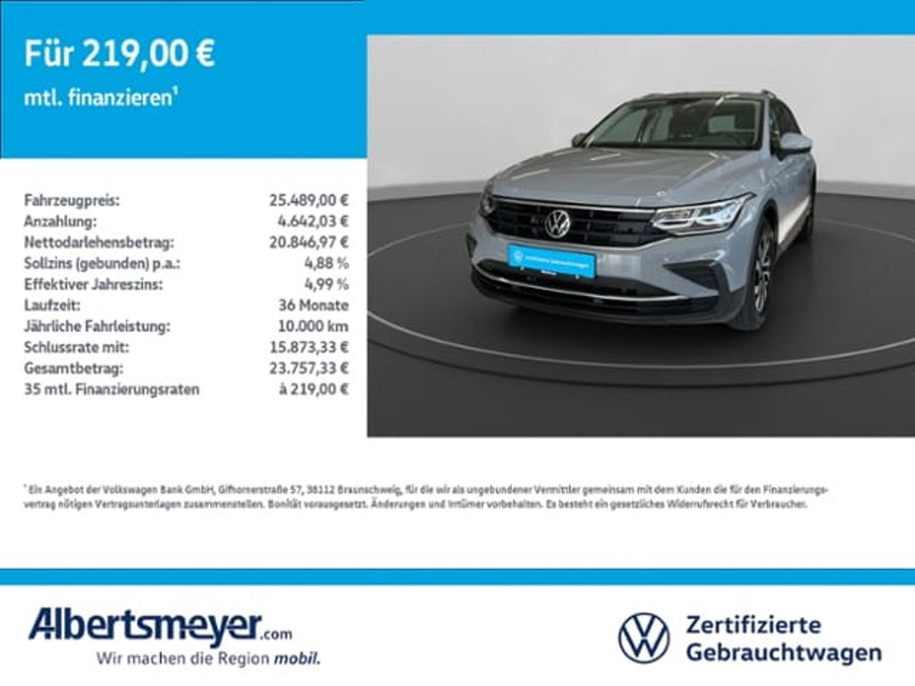 Volkswagen Tiguan 2021 Benzine