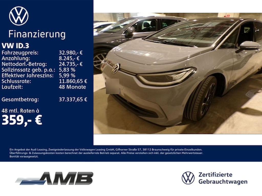 Volkswagen ID.3 2025 Elektrisch