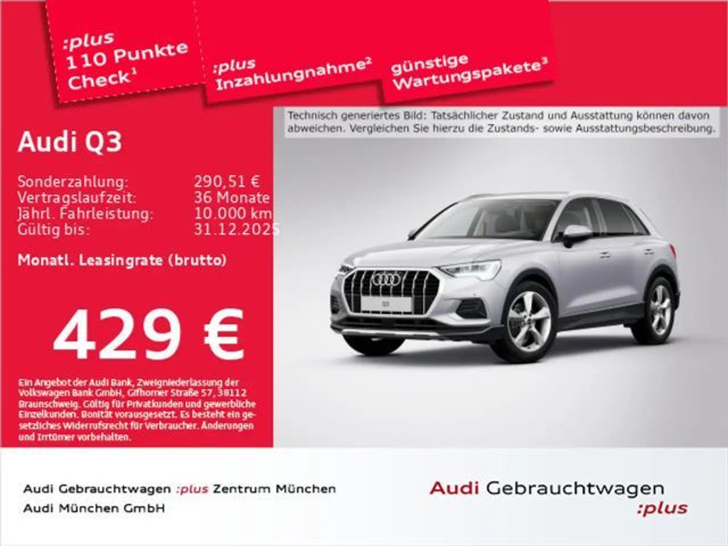 Audi Q3 2025 Benzine
