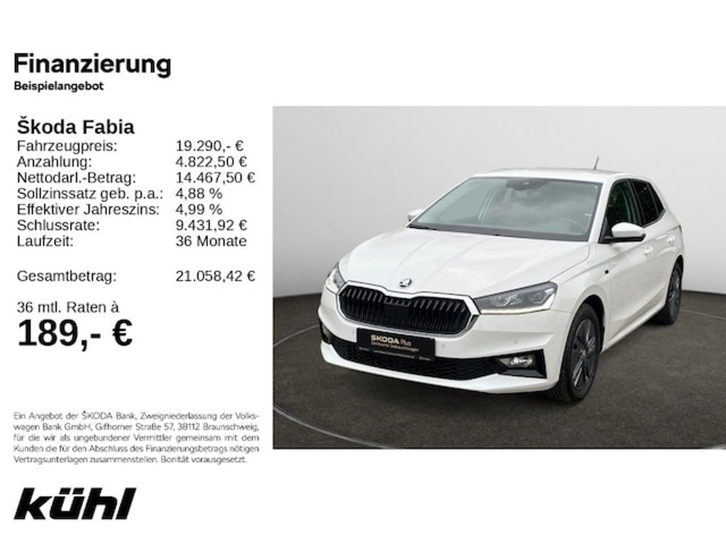 Skoda Fabia 2024 Benzine