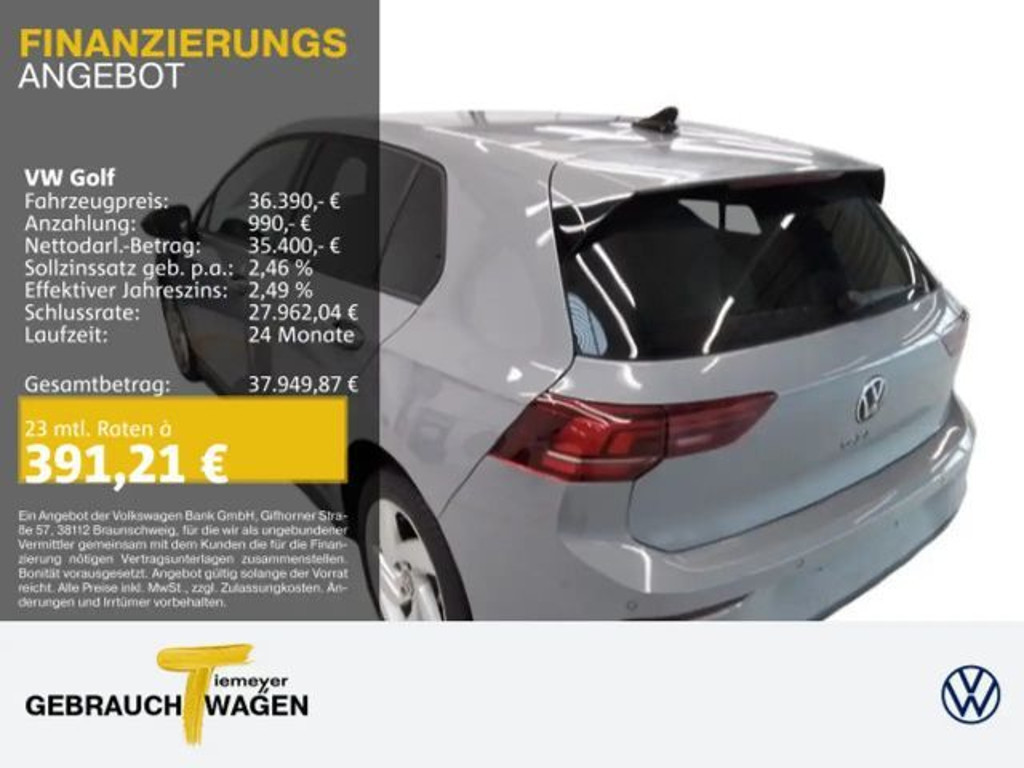 Volkswagen Golf 2025 Hybride Benzine
