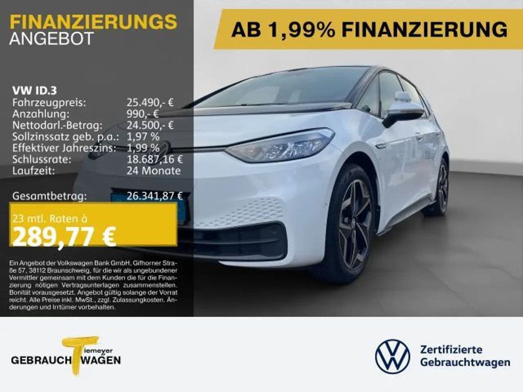 Volkswagen ID.3 2023 Elektrisch