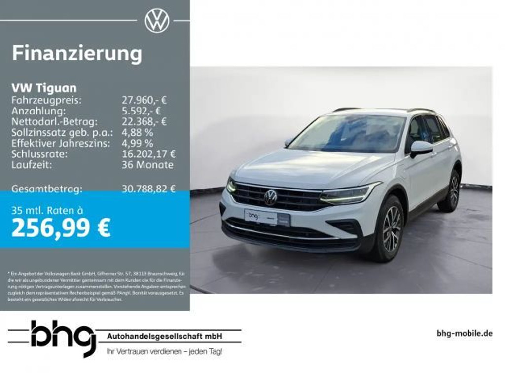 Volkswagen Tiguan 2022 Hybride Benzine