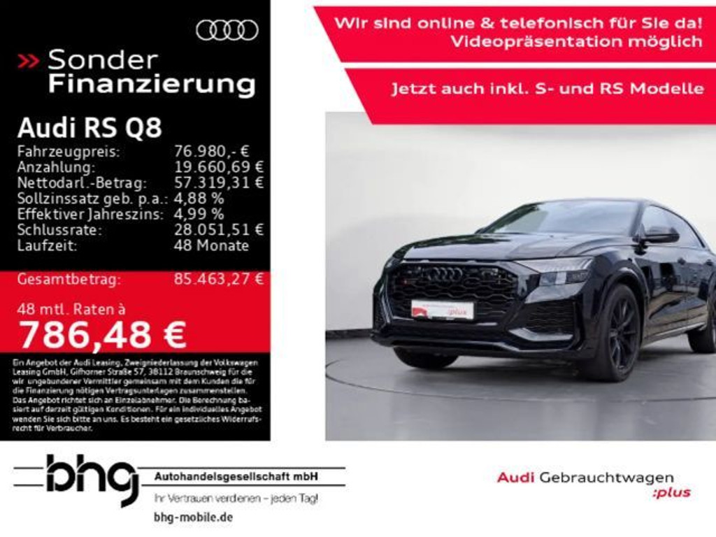 Audi RS Q8 2021 Benzine