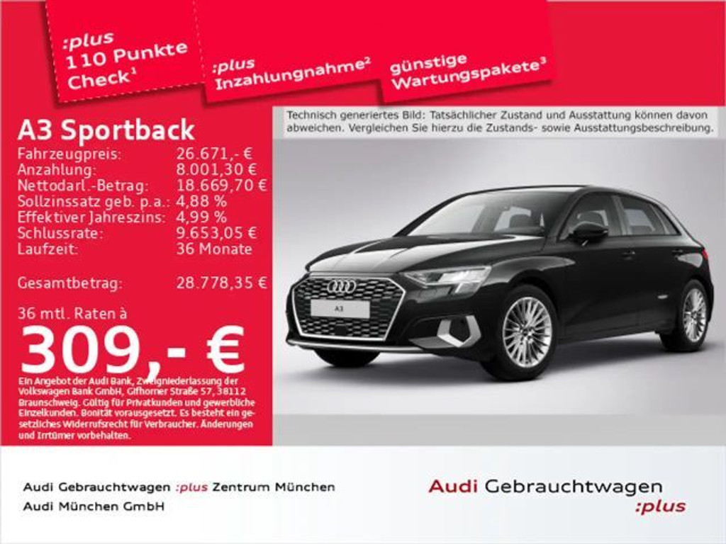 Audi A3 2023 Benzine