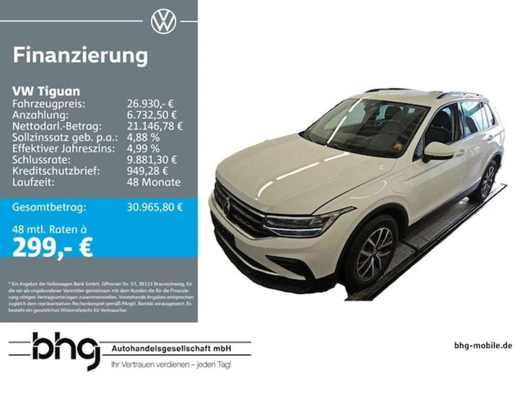 Volkswagen Tiguan 2021 Hybride Benzine