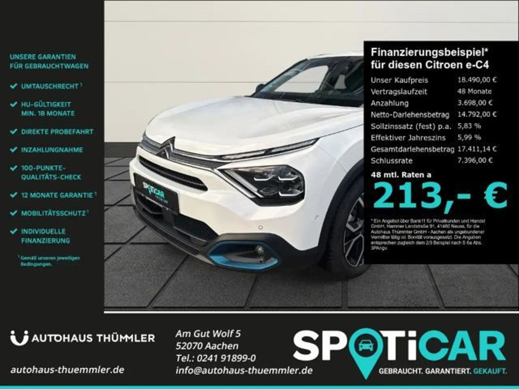 Citroën Ë-C4 2021 Elektrisch