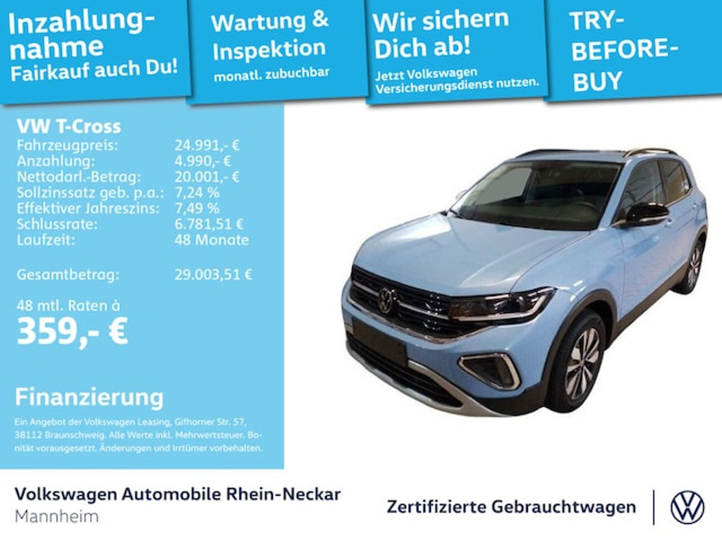Volkswagen T-Cross 2024 Benzine