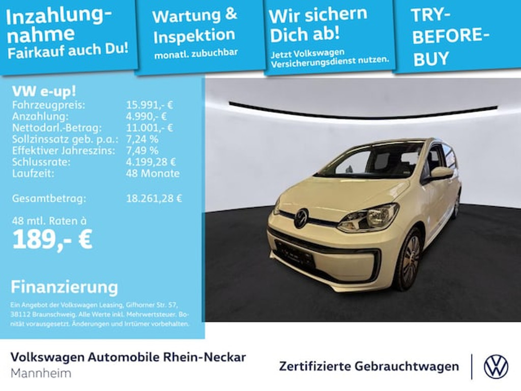 Volkswagen e-Up! 2022 Elektrisch