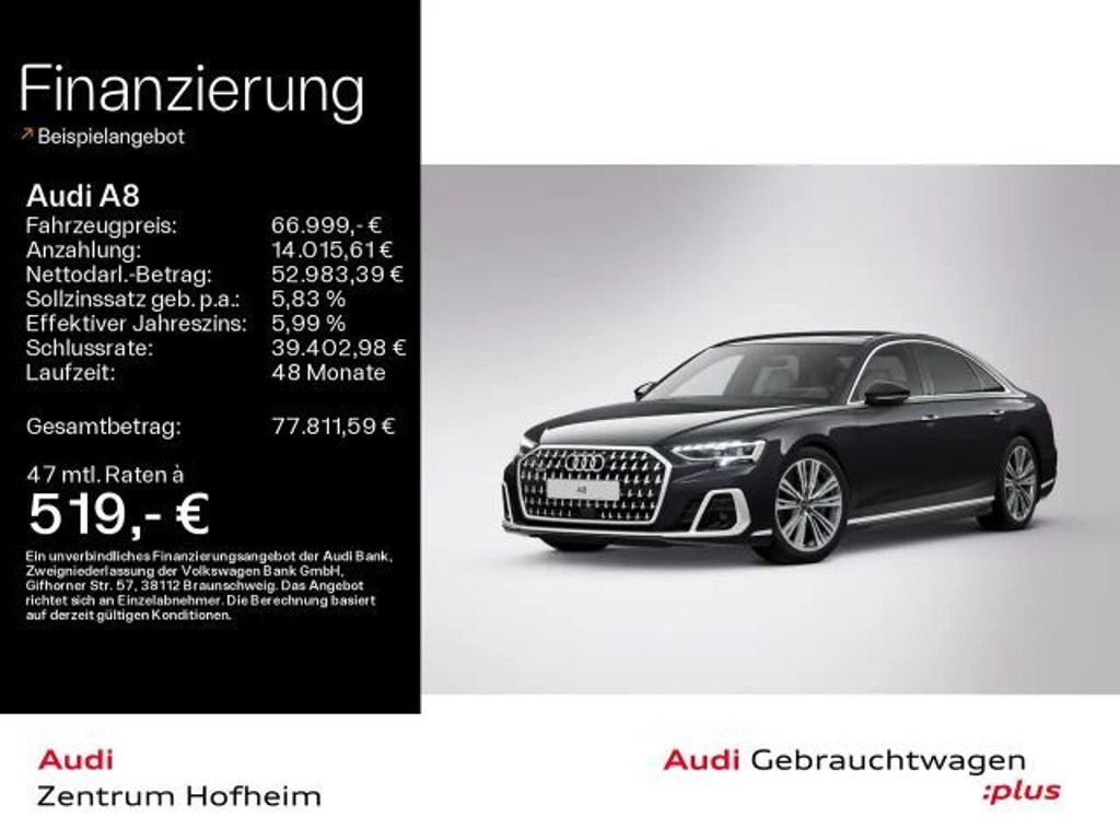 Audi A8 2024 Hybride Benzine