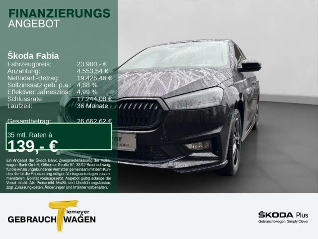 Skoda Fabia 2025 Benzine