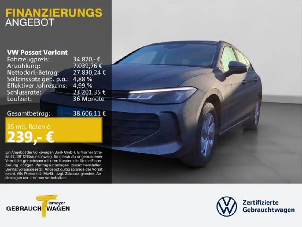 Volkswagen Passat 2025 Benzine