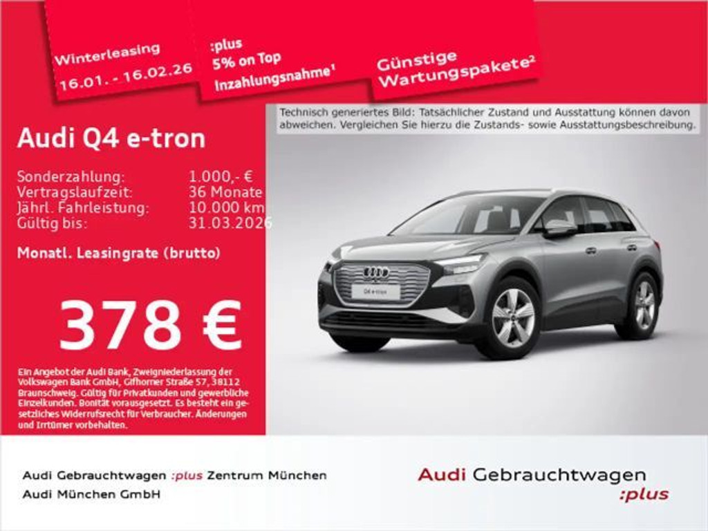 Audi Q4 e-tron 2024 Elektrisch
