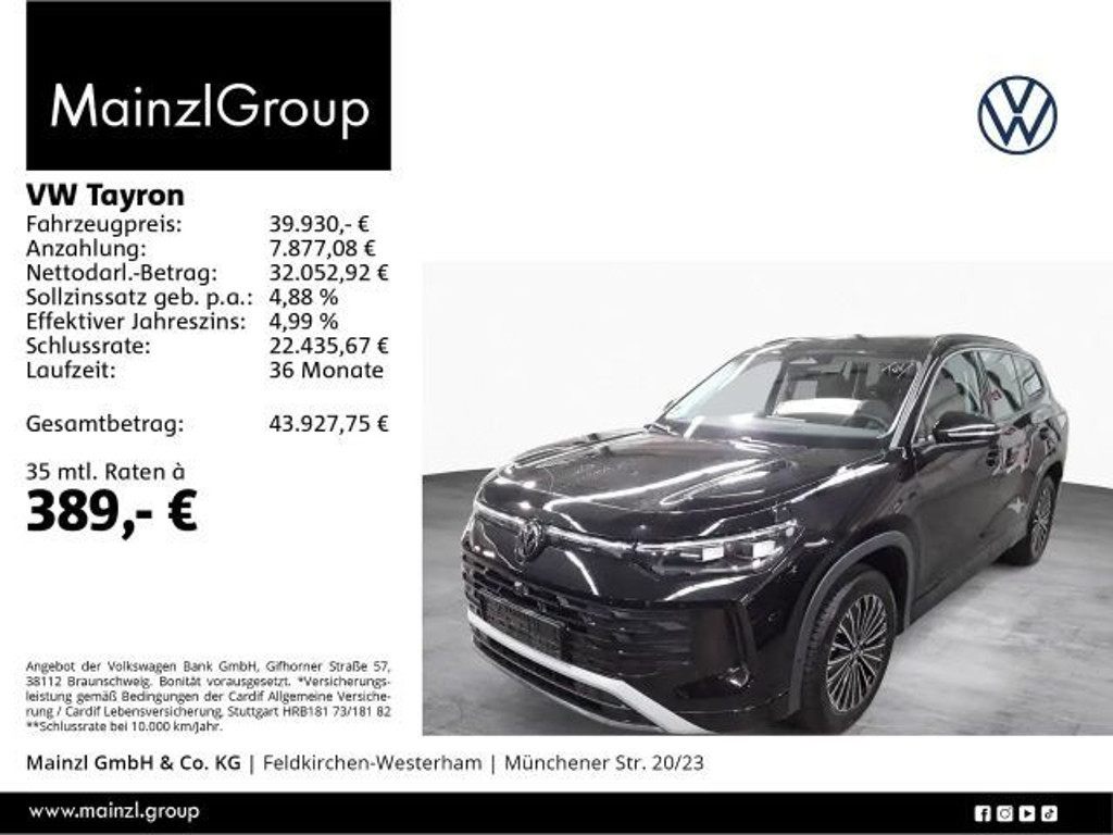 Volkswagen Tayron 2025 Benzine