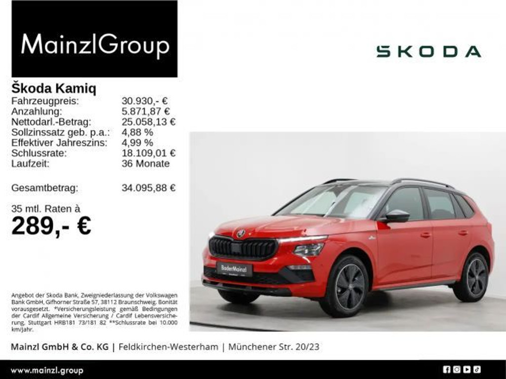 Skoda Kamiq 2025 Benzine