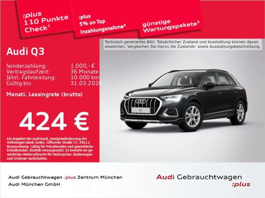 Audi Q3 2025 Benzine