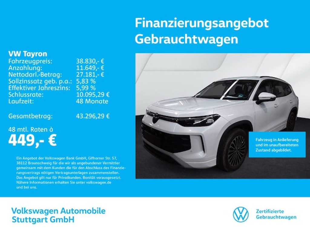 Volkswagen Tayron 2025 Benzine