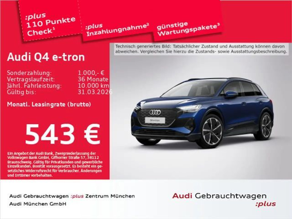 Audi Q4 e-tron 2025 Elektrisch