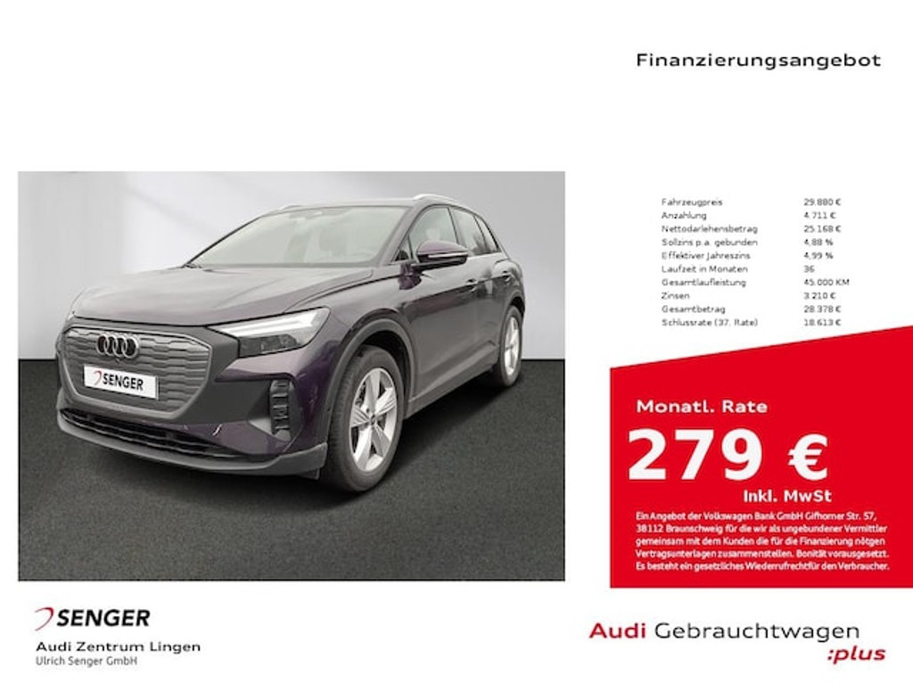 Audi Q4 e-tron 2022 Elektrisch