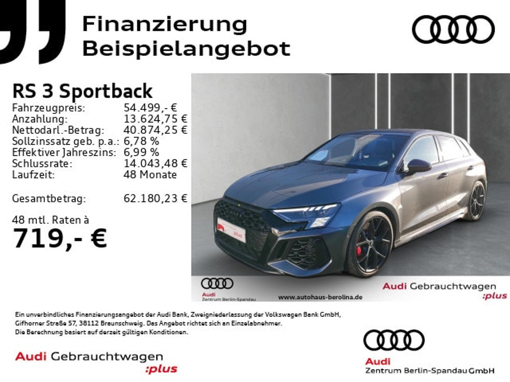 Audi RS3 2023 Benzine