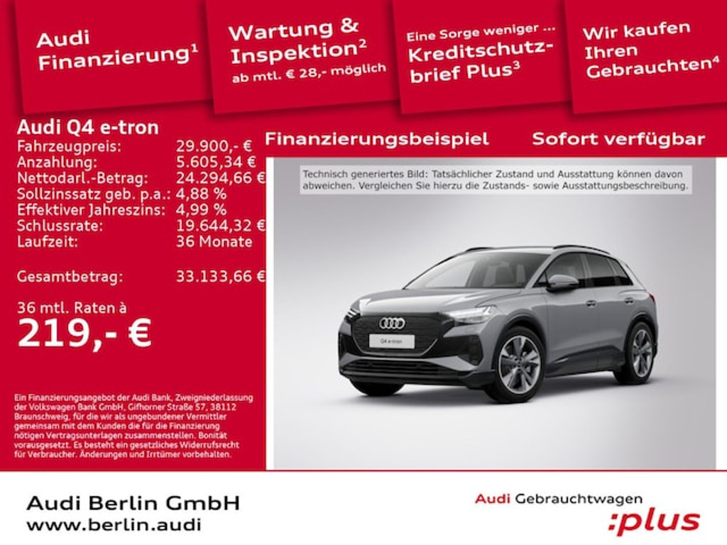 Audi Q4 e-tron 2022 Elektrisch