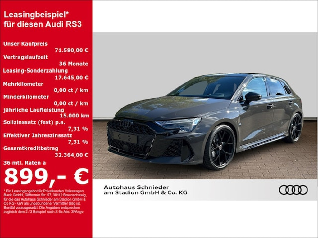 Audi RS3 2025 Benzine
