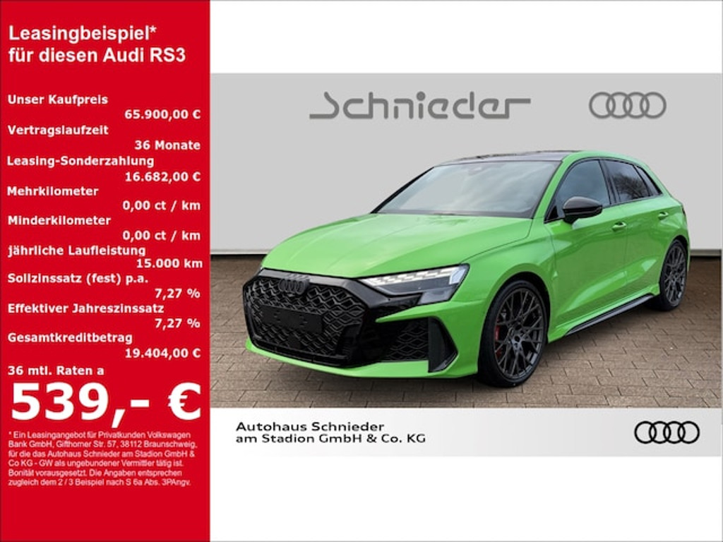 Audi RS3 2025 Benzine