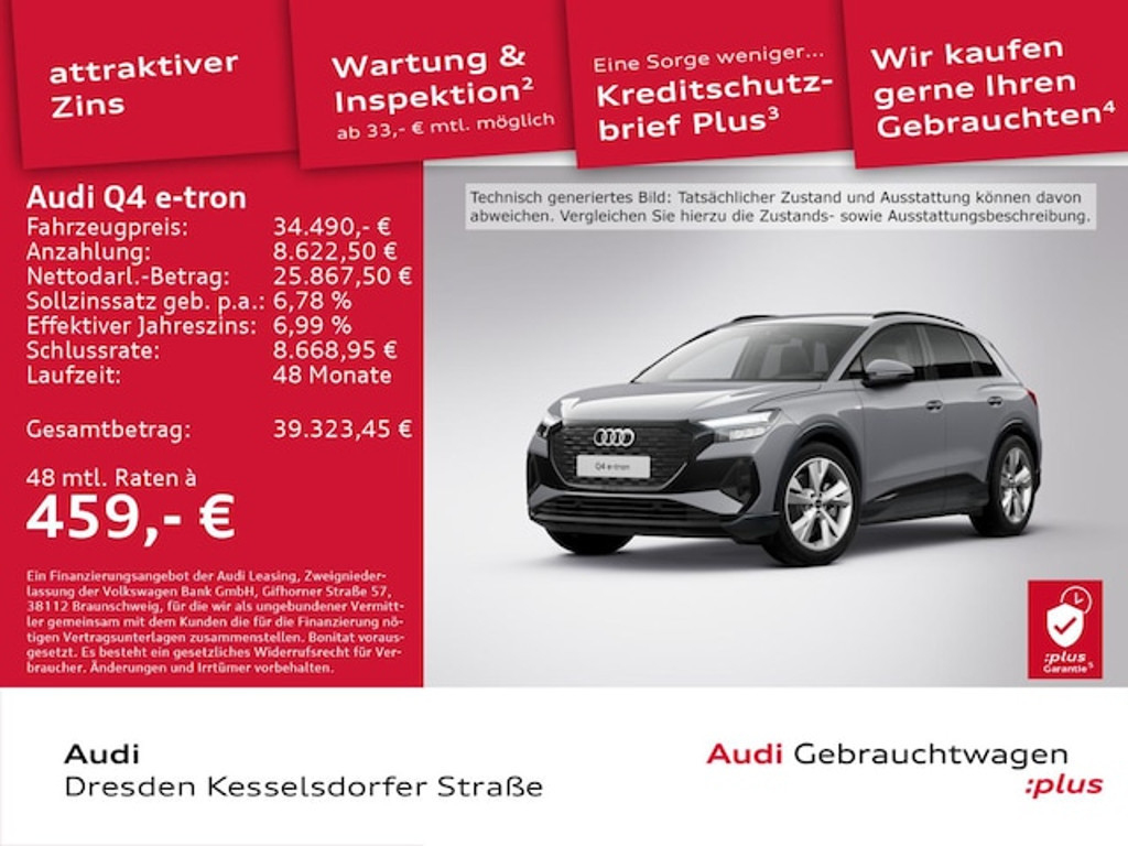 Audi Q4 e-tron 2022 Elektrisch
