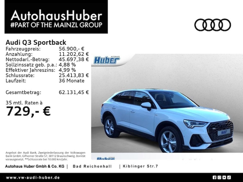Audi Q3 2025 Benzine