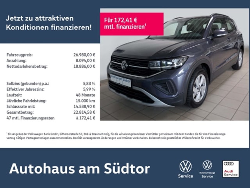 Volkswagen T-Cross 2024 Benzine