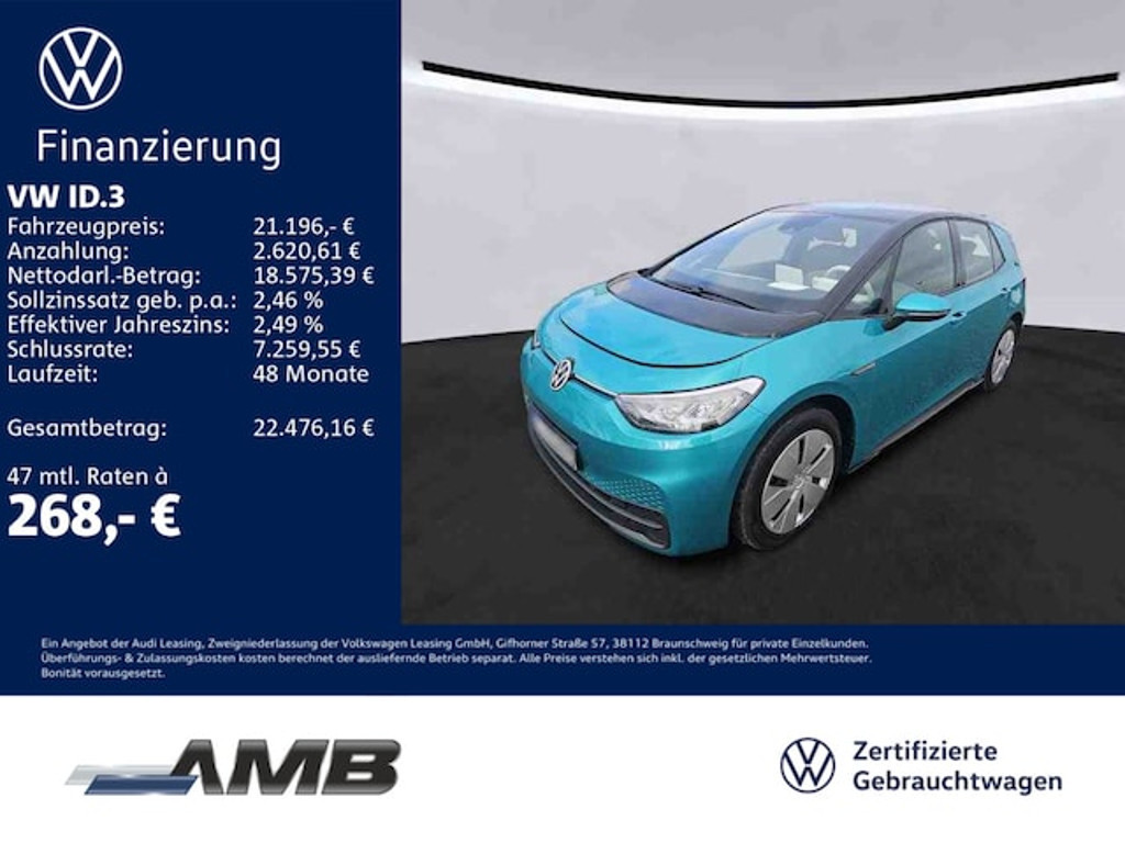 Volkswagen ID.3 2022 Elektrisch