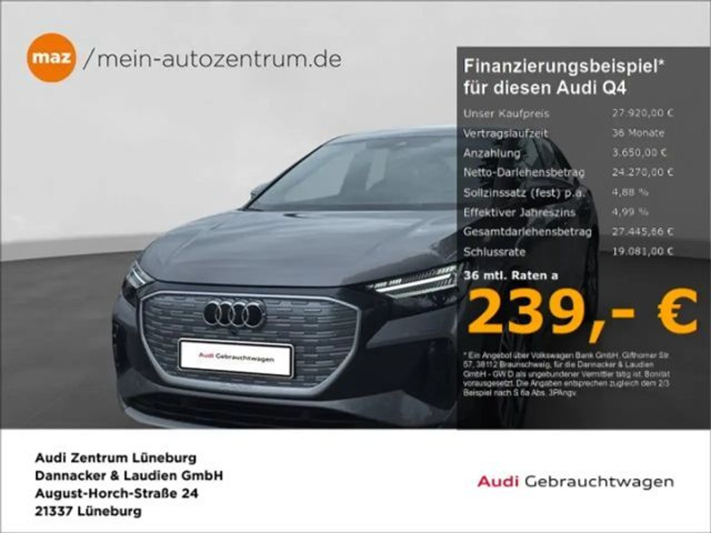 Audi Q4 e-tron 2022 Elektrisch