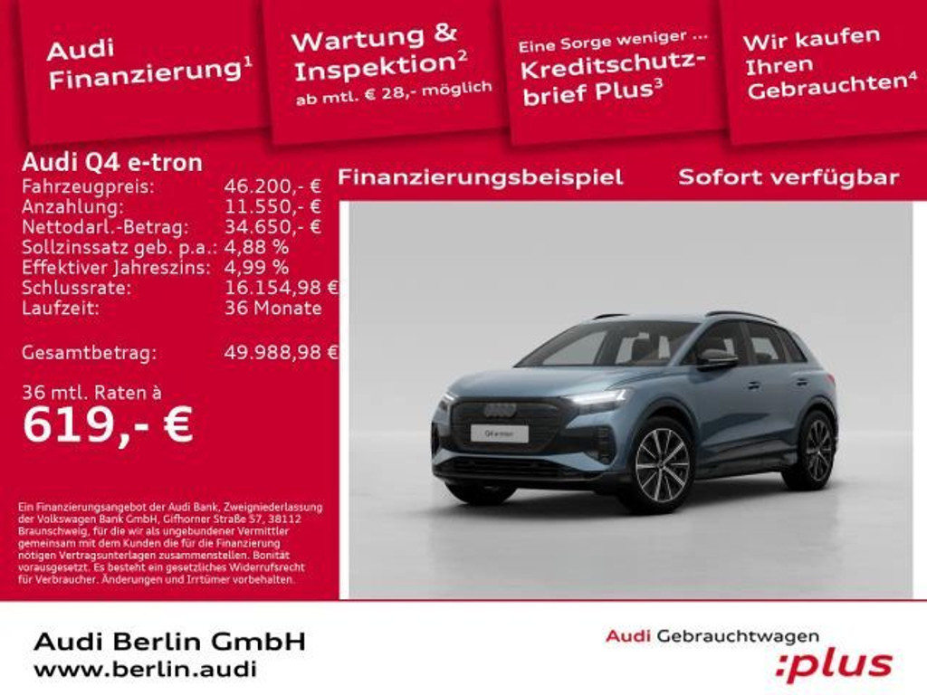 Audi Q4 e-tron 2025 Elektrisch