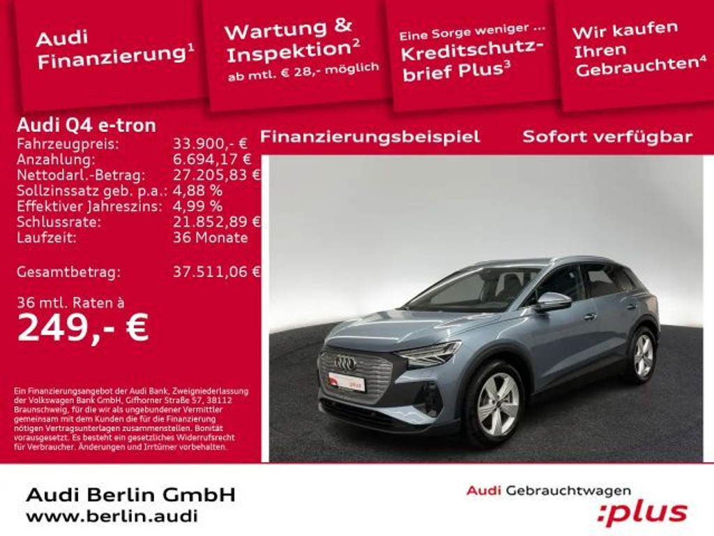 Audi Q4 e-tron 2022 Elektrisch