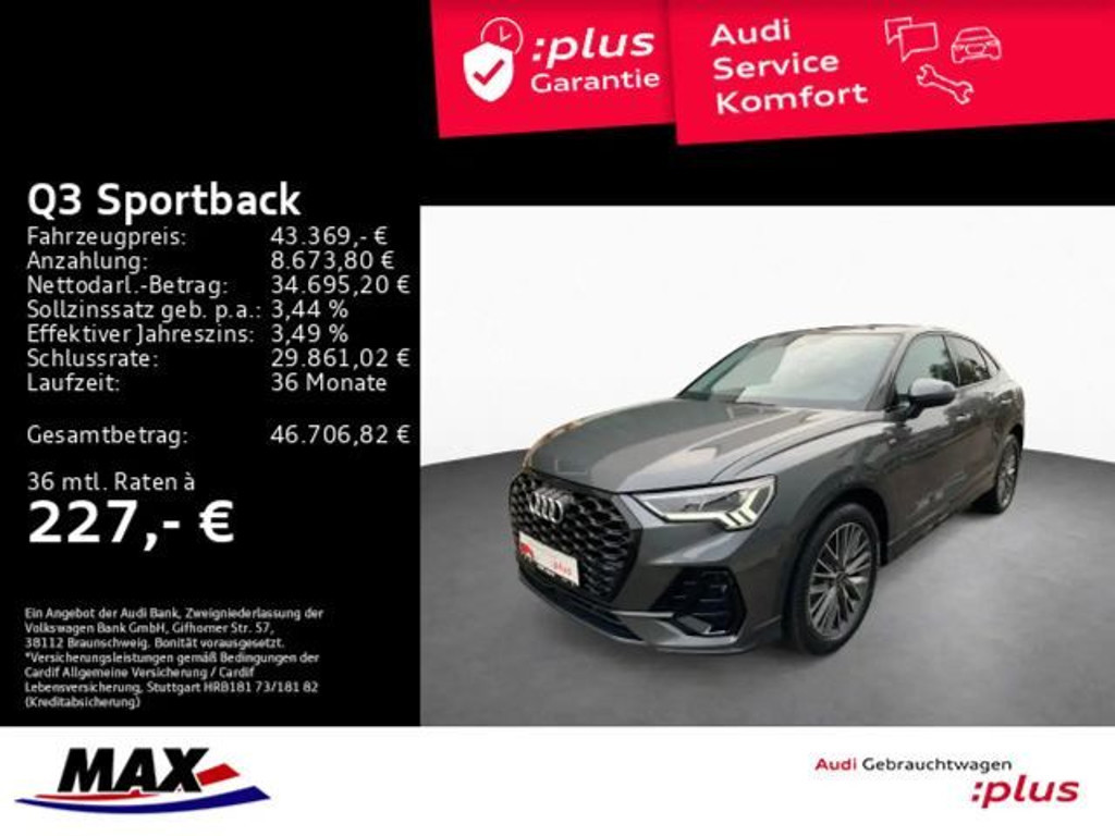 Audi Q3 2025 Benzine