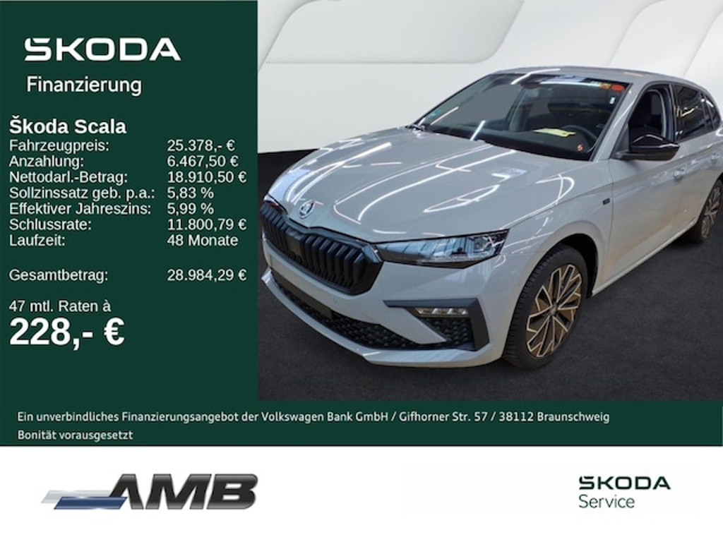 Skoda Scala 2025 Benzine