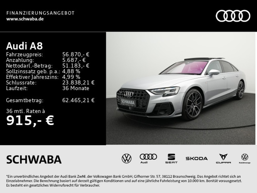 Audi A8 2022 Benzine