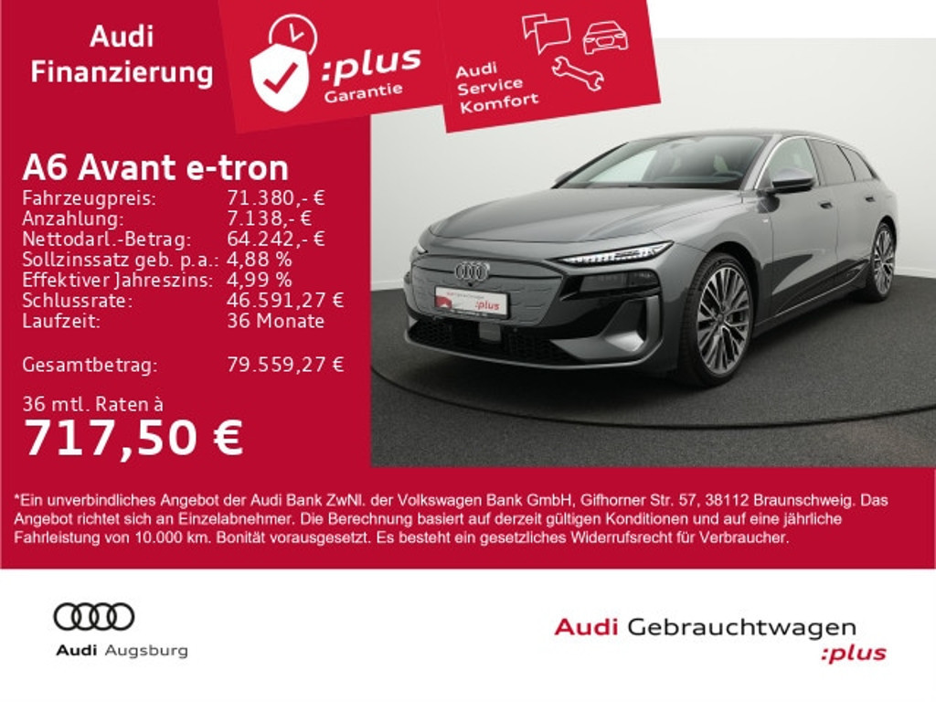 Audi A6 e-tron 2025 Elektrisch