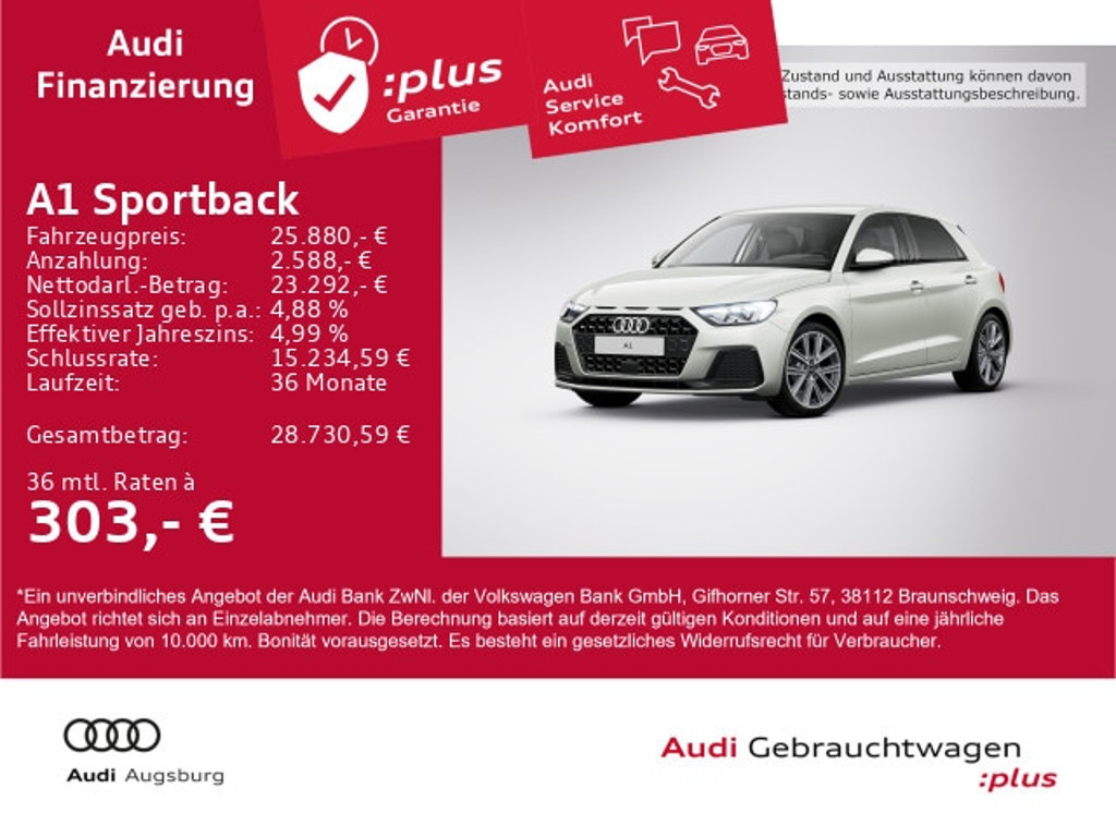 Audi A1 2025 Benzine