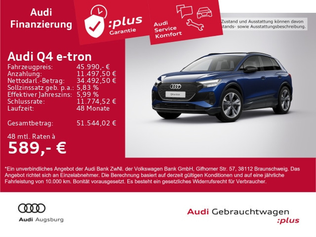 Audi Q4 e-tron 2024 Elektrisch