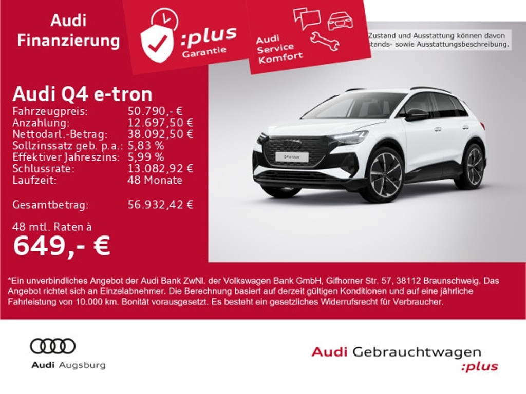 Audi Q4 e-tron 2025 Elektrisch
