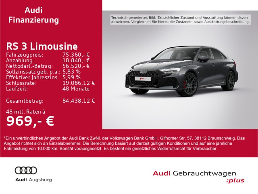 Audi RS3 2025 Benzine