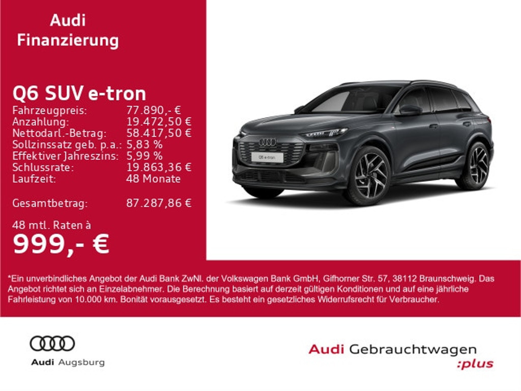 Audi Q6 e-tron 2026 Elektrisch