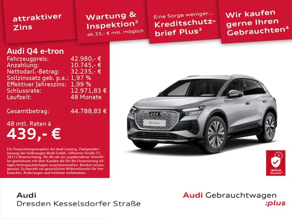 Audi Q4 e-tron 2025 Elektrisch