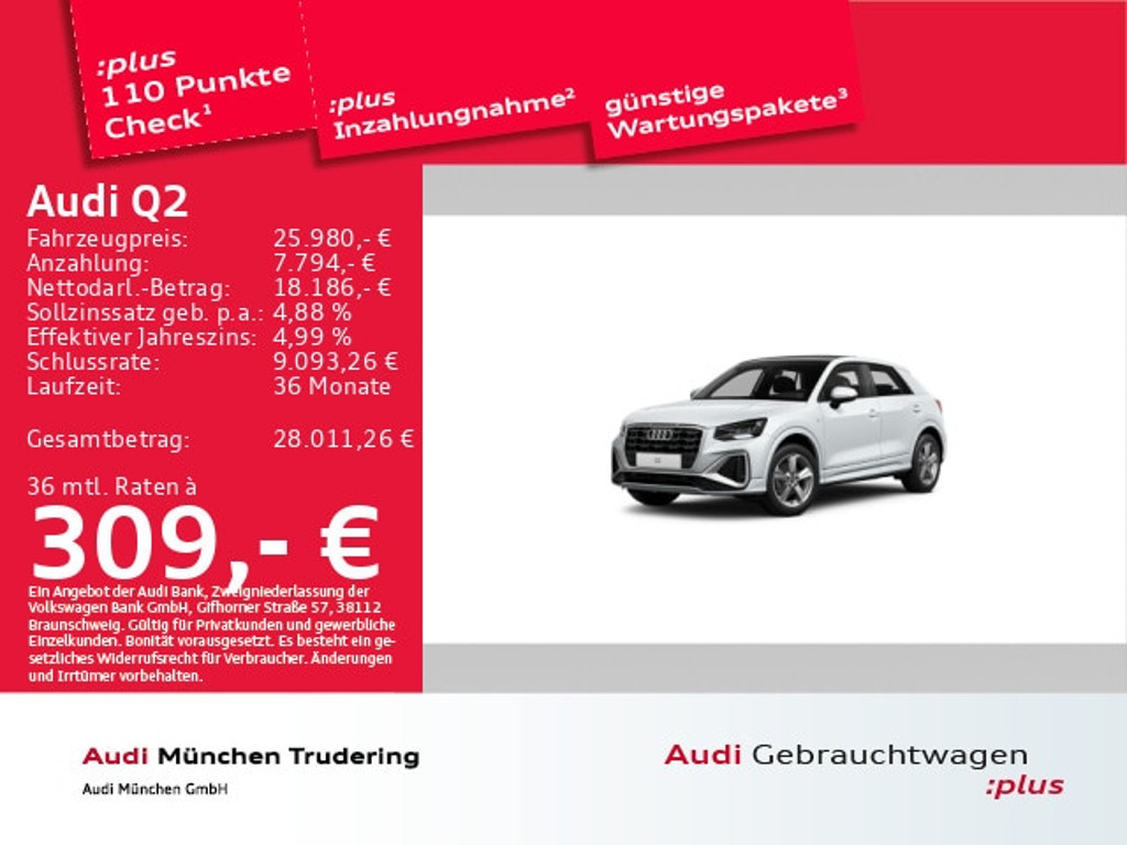 Audi Q2 2022 Benzine
