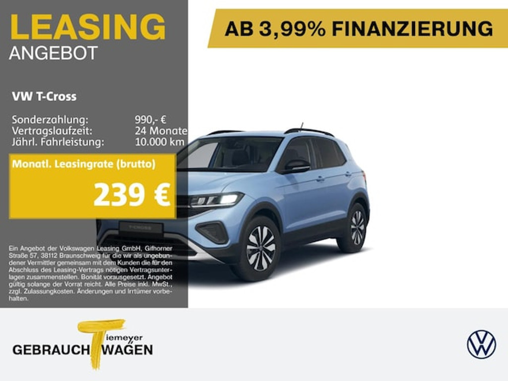 Volkswagen T-Cross 2024 Benzine