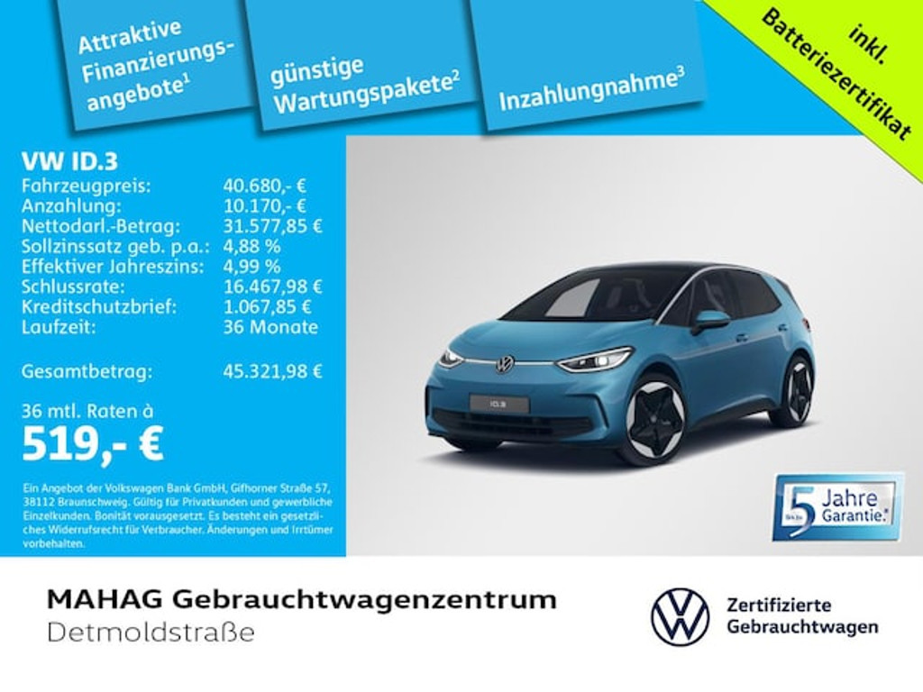Volkswagen ID.3 2025 Elektrisch