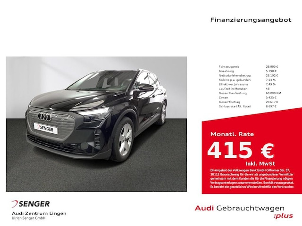 Audi Q4 e-tron 2022 Elektrisch