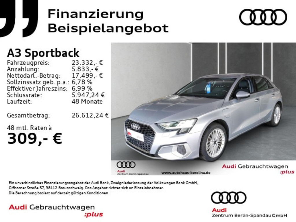 Audi A3 2022 Hybride Benzine
